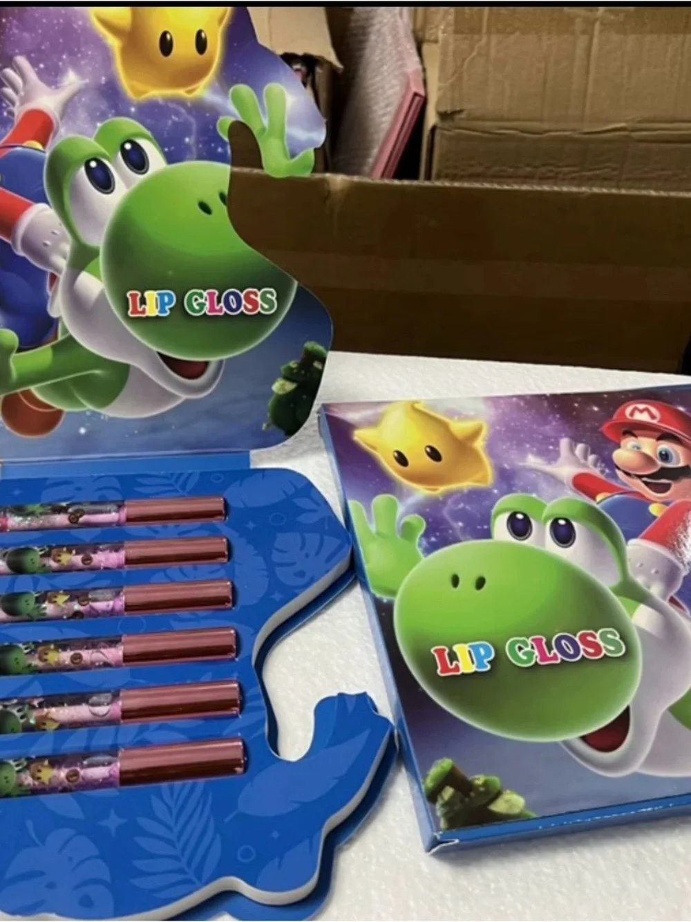 Green Yoshi Lip Gloss Party Favor Set - Unbranded